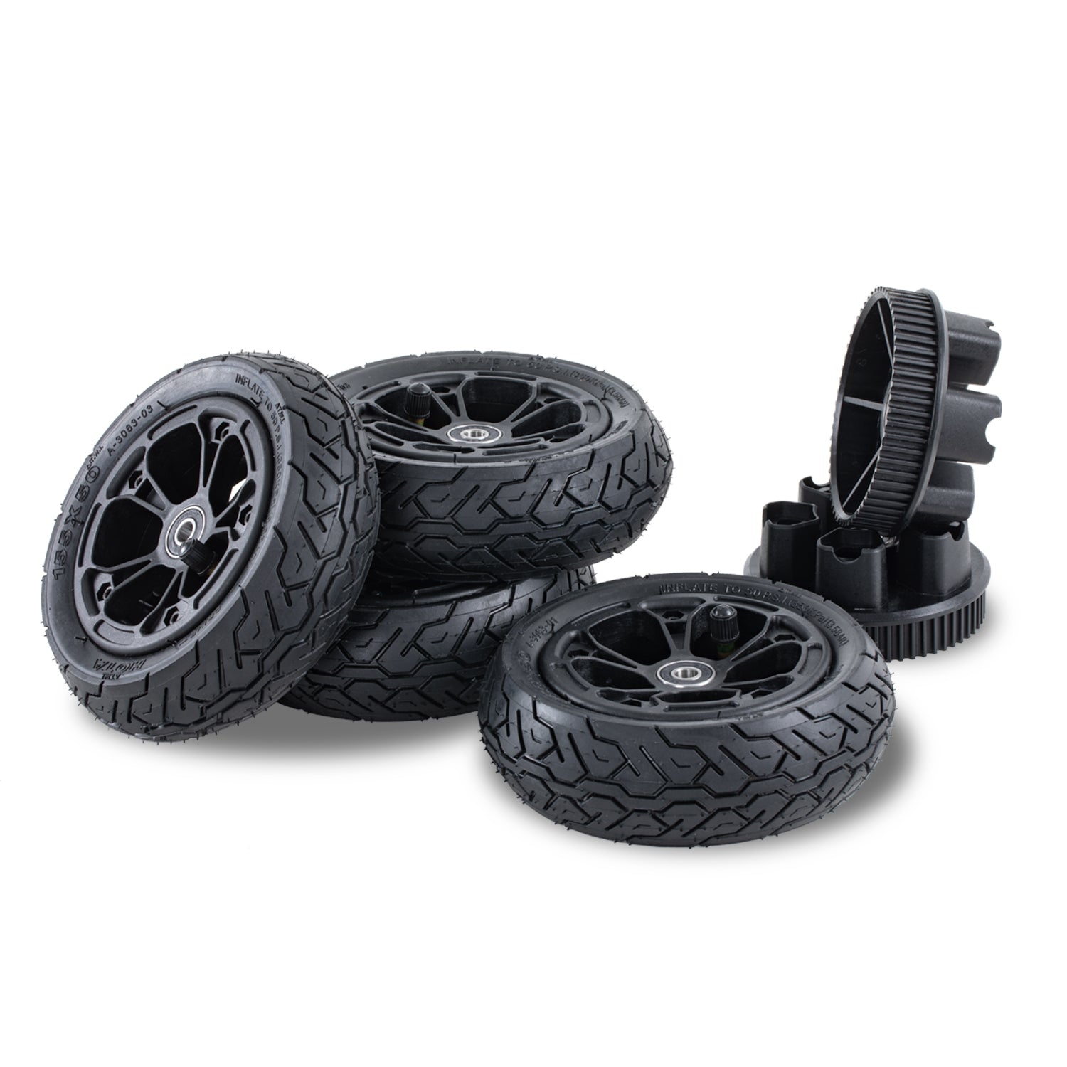 155MM All Terrain Pneumatic Wheels | Off Road Skateboard Wheels