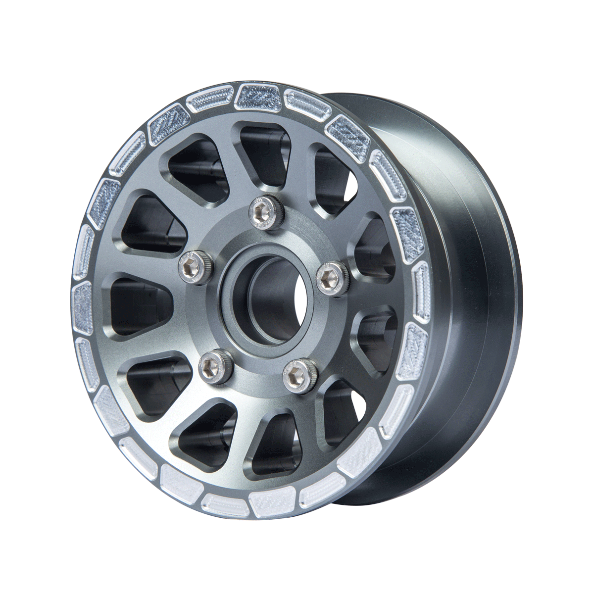 Alloy CNC Wheel Hub Set - H11 | Electric Skateboard All Terrain Tyre Hub  (55T Pulleys Included)