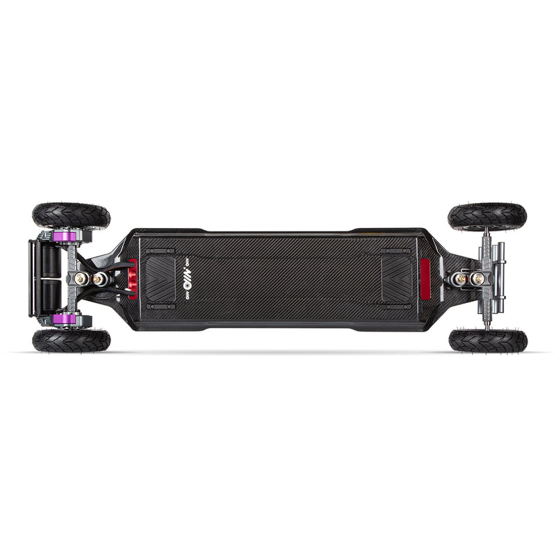 Omni Esk8 Customized Gear Drive Electric Skateboard | DIY Board Builder | Back View