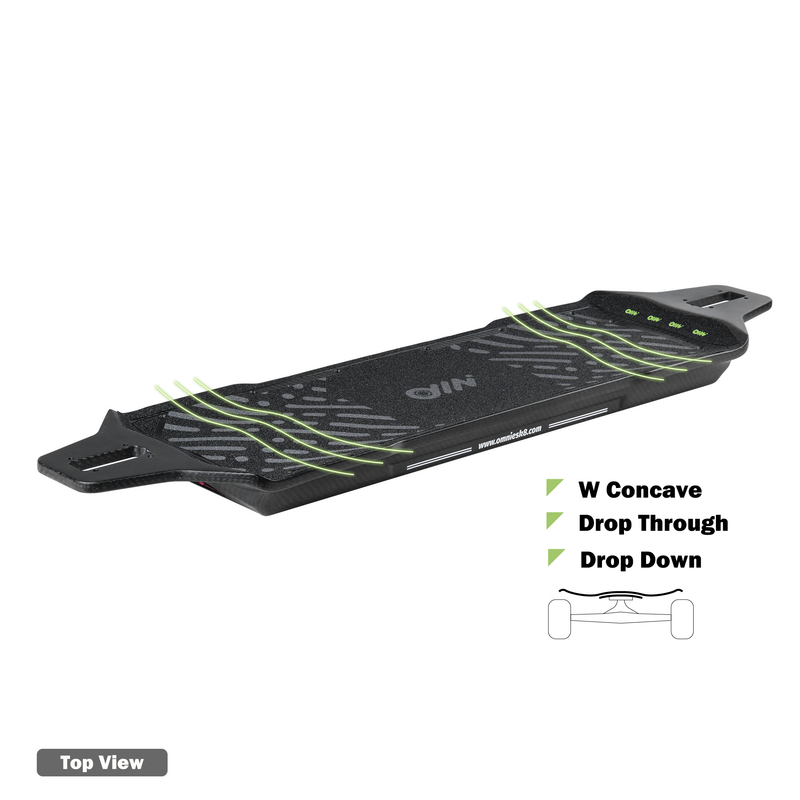 Omni Esk8 Electric Skateboard 3K Carbon Fiber Deck Assembly