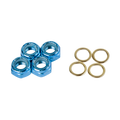 M8 Axle Nut - blue