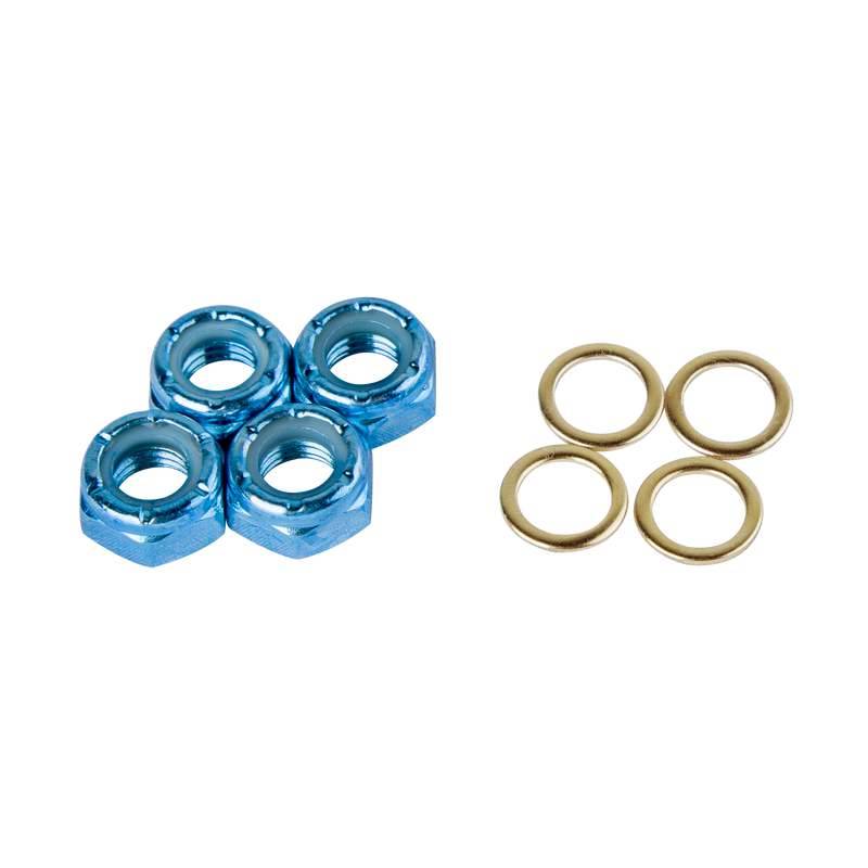 M8 Axle Nut - blue