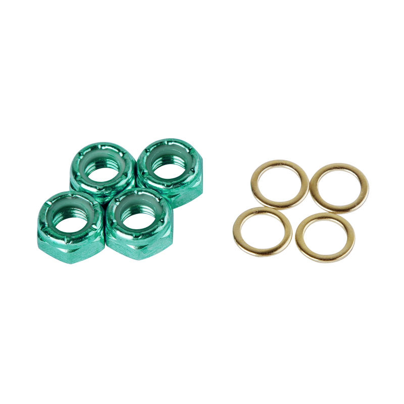 M8 Axle Nut - green