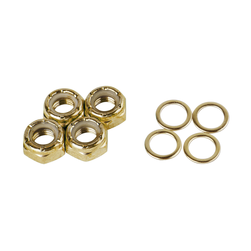 M8 Axle Nut - gold