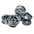 Alloy CNC Wheel Hub Set - H5 | Electric Skateboard All Terrain Tyre Hub (55T Pulleys Included)